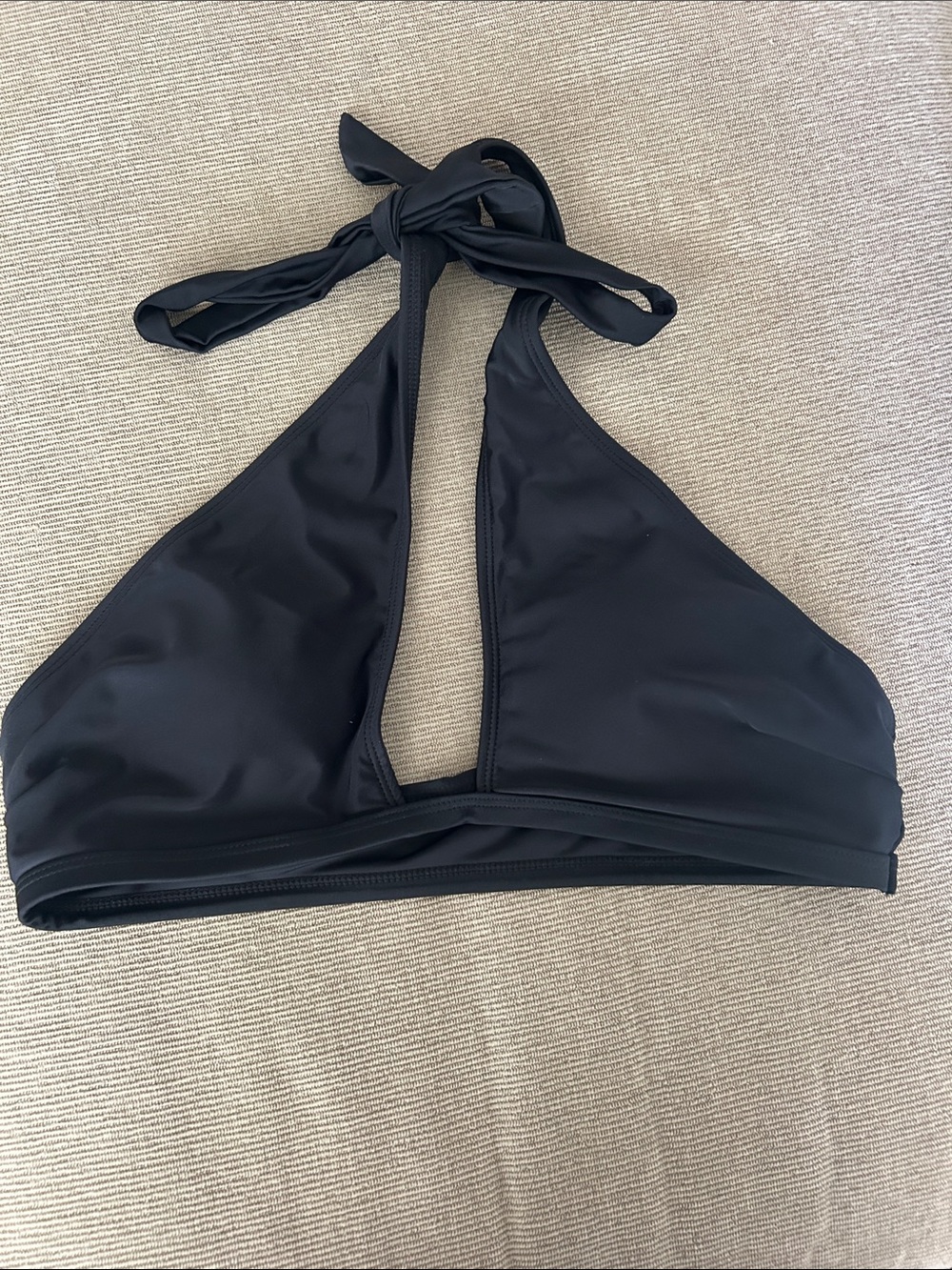 Black Halter Bikini Top - Women